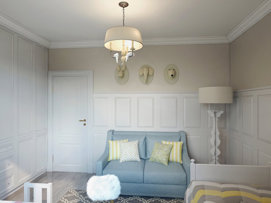 Фотография: Детская в стиле Современный, Квартира, Проект недели, Москва, Монолитный дом, ЖК «Водный», 3 комнаты, 60-90 метров, Маргарита Фомина – фото на INMYROOM