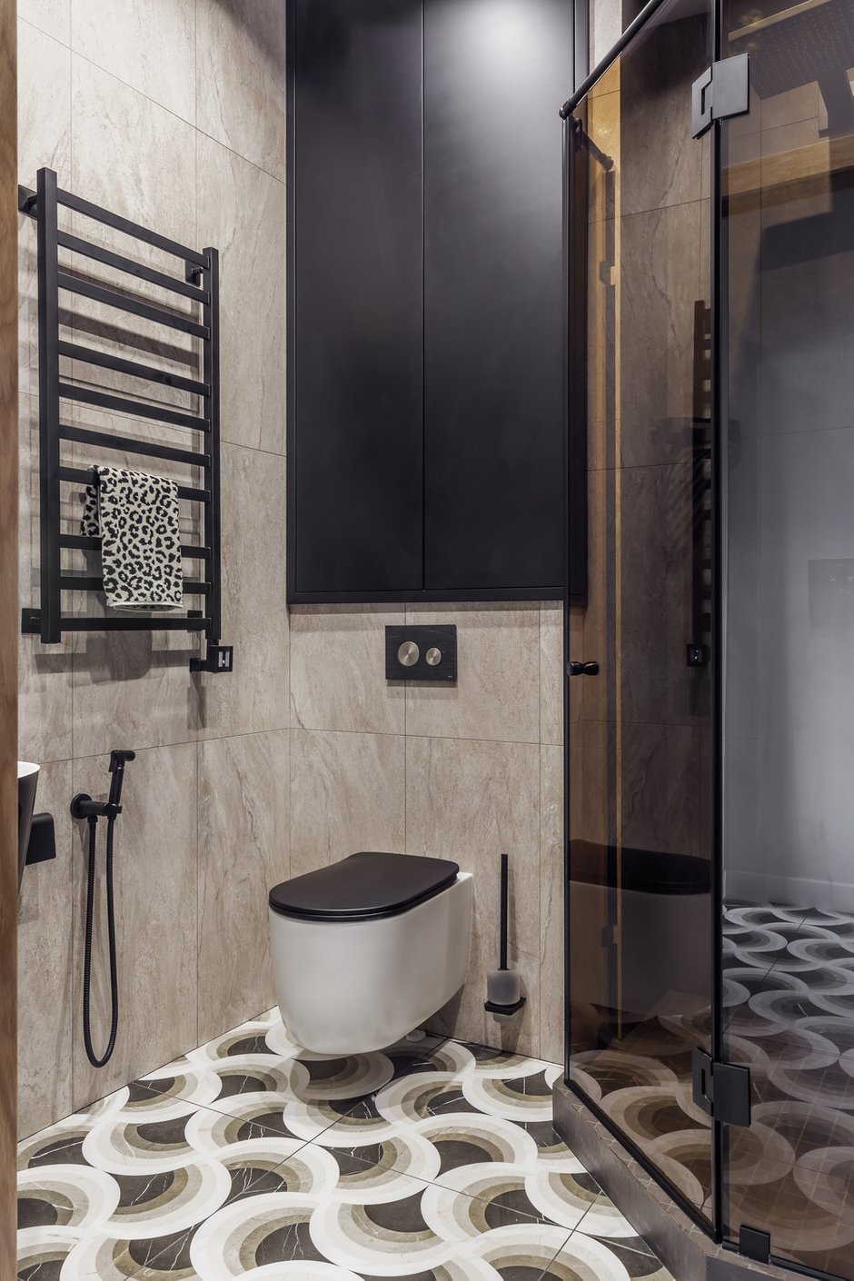 Фотография: Ванная в стиле Современный, Квартира, Проект недели, Москва, Более 90 метров, Надежда Требухина, Ольга Раскулина – фото на INMYROOM