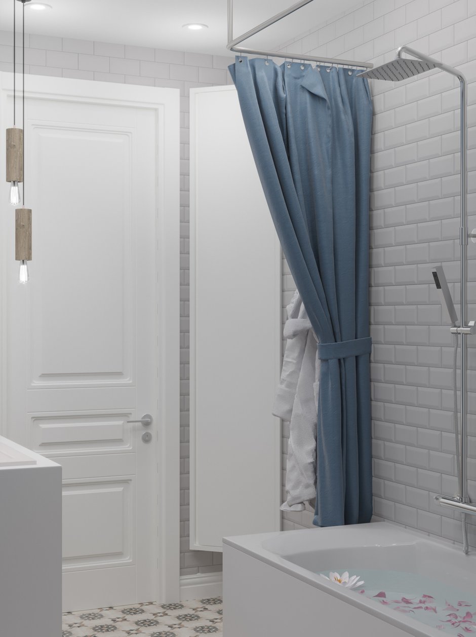 Фотография: Ванная в стиле Скандинавский, Современный, Малогабаритная квартира, Квартира, Проект недели, Москва, Монолитный дом, 2 комнаты, до 40 метров, Тор-Ард – фото на INMYROOM