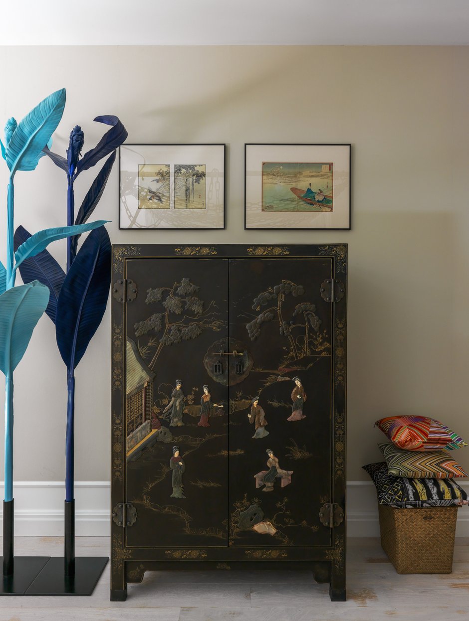 Фотография: Спальня в стиле Восточный, Лофт, Эклектика, Квартира, Проект недели, Москва, Монолитный дом, Дарья Василькова, 2 комнаты, 60-90 метров, ЖК Гринфилд – фото на INMYROOM