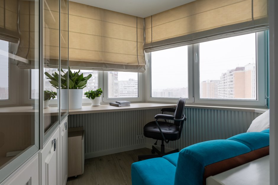 Фотография: Кабинет в стиле Современный, Квартира, Проект недели, Москва, 3 комнаты, 60-90 метров, Анастасия Бондарева, Bond Design – фото на INMYROOM