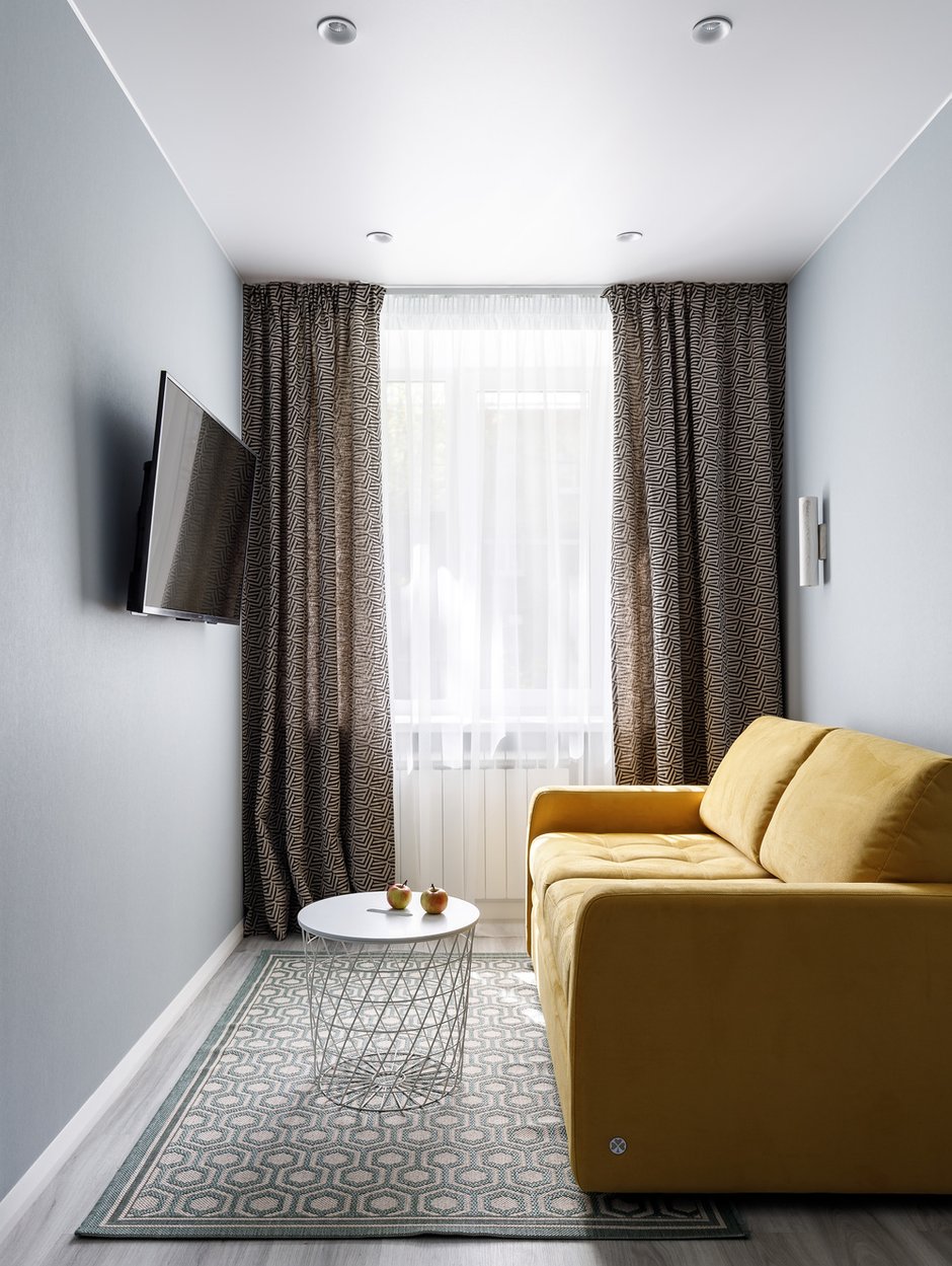 Фотография: Спальня в стиле Современный, Квартира, Проект недели, Ленинградская область, Панельный дом, 2 комнаты, 40-60 метров, Зина Малышева – фото на INMYROOM