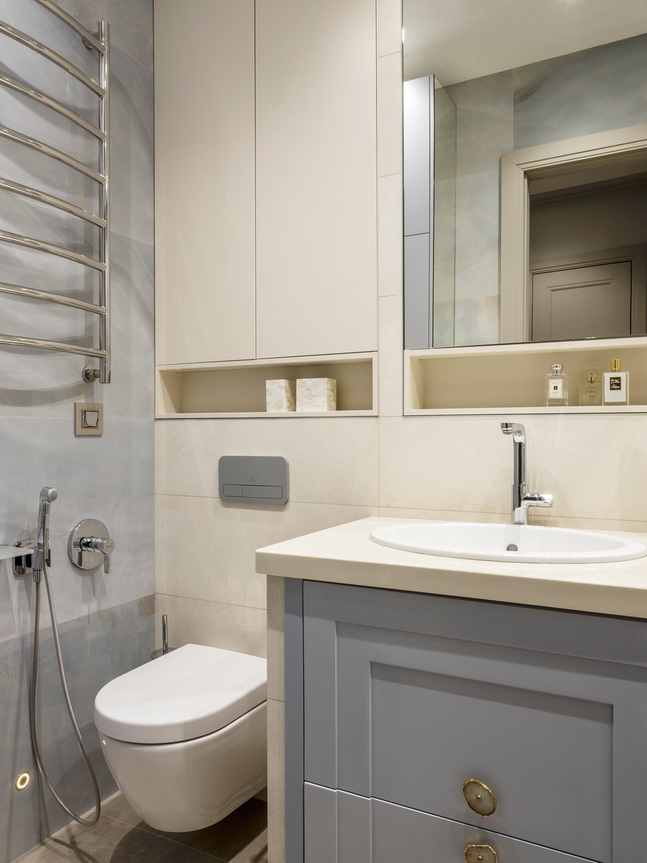 Фотография: Ванная в стиле Современный, Квартира, Проект недели, Москва, 4 и больше, Более 90 метров, Anddesign, Александра Дашкевич – фото на INMYROOM