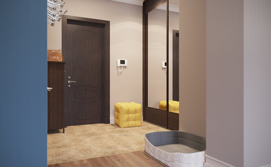 Фотография: Прихожая в стиле Современный, Квартира, Проект недели, Москва, Студия 3.14, Тимур Абдрахманов, Борис Комаровский, Сталинка, Алена Горшкова, Галина Жирицкая, 3 комнаты, 60-90 метров – фото на INMYROOM