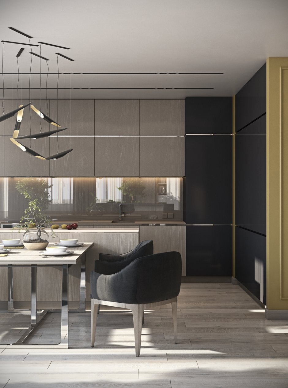 Фотография: Кухня и столовая в стиле Современный, Квартира, Проект недели, новостройка, Монолитный дом, Кишинев, Молдова, MUSA Studio, 3 комнаты, Более 90 метров – фото на INMYROOM
