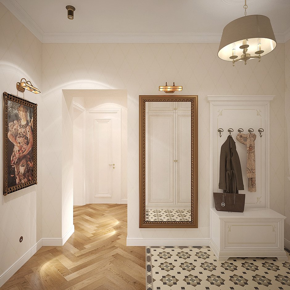 Фотография: Прихожая в стиле Классический, Квартира, Проект недели, Москва, Сталинка, 3 комнаты, 60-90 метров, «Студия 3-14» – фото на INMYROOM
