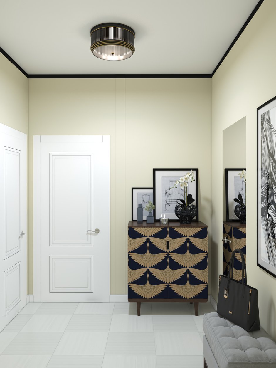 Фотография: Прихожая в стиле Современный, Квартира, Проект недели, Москва, Ирина Кривцова, Монолитный дом, 1 комната, 40-60 метров – фото на INMYROOM