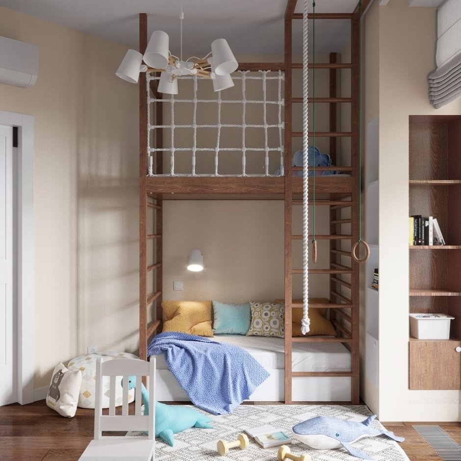 Фотография: Детская в стиле Современный, Квартира, Проект недели, Химки, Монолитный дом, 3 комнаты, 60-90 метров, Анна Русскина – фото на INMYROOM