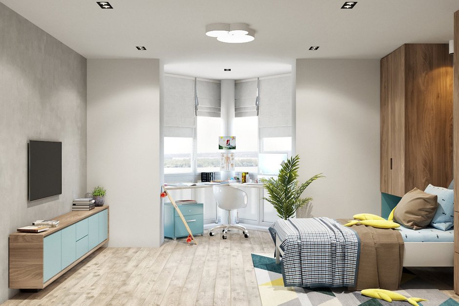 Фотография: Детская в стиле Современный, Квартира, Проект недели, Эко, Монолитный дом, 3 комнаты, 60-90 метров, Днепропетровск, PARA Studio – фото на INMYROOM