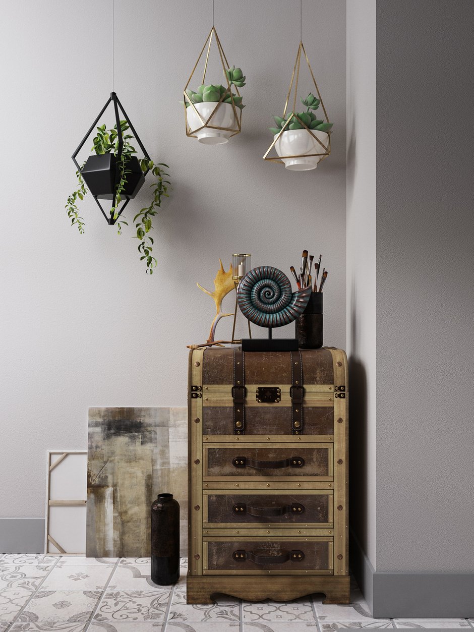 Фотография: Декор в стиле Лофт, Квартира, Проект недели, Москва, Панельный дом, П-3, 3 комнаты, 60-90 метров, Алена Горская – фото на INMYROOM