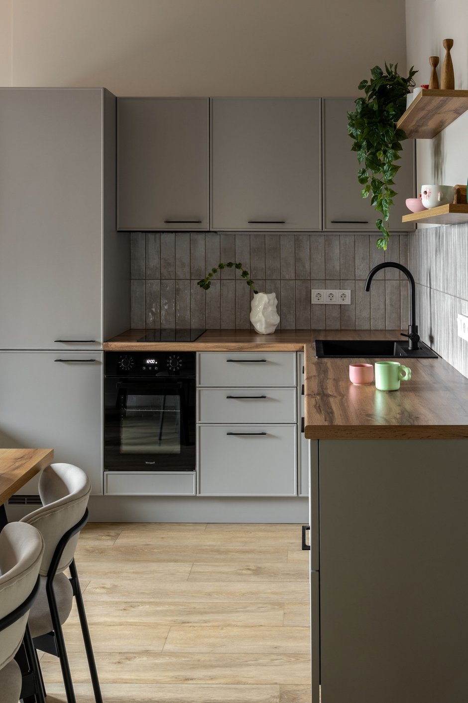 Фотография:  в стиле , Малогабаритная квартира, Квартира, Проект дня, Москва, 1 комната, 40-60 метров, Ирина Долганова, современный с элементами минимализма и скандинавского стиля – фото на INMYROOM