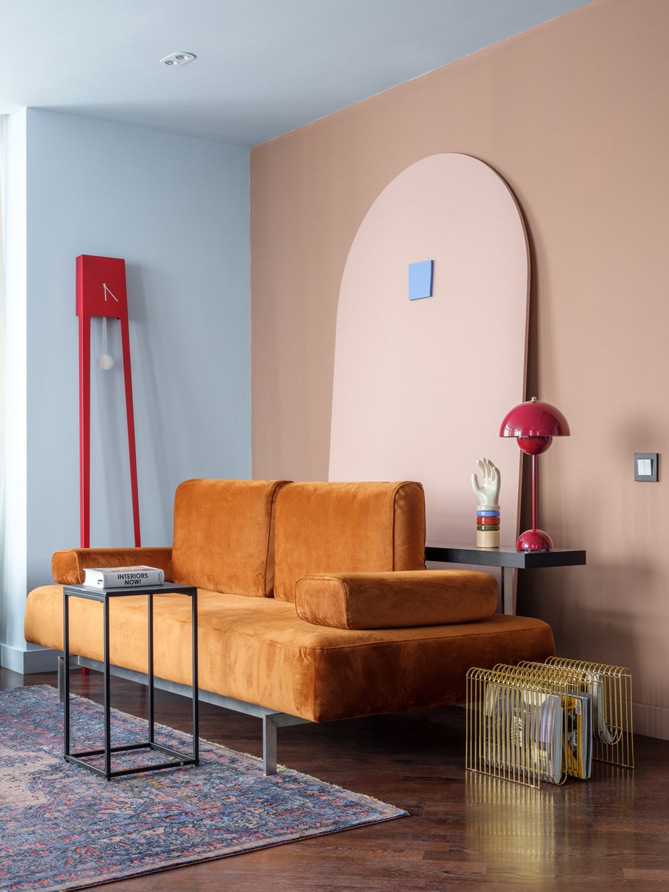 Фотография: Гостиная в стиле Эклектика, Современный, Квартира, Проект недели, Москва, 4 и больше, Более 90 метров, Юлия Алексеева – фото на INMYROOM