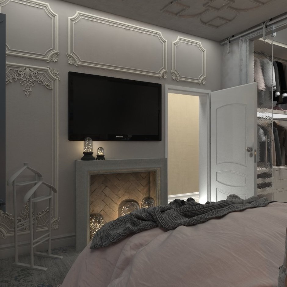 Фотография: Спальня в стиле Классический, Квартира, Проект недели, Подмосковье, 4 и больше, 60-90 метров, Юлия Штыкина – фото на INMYROOM