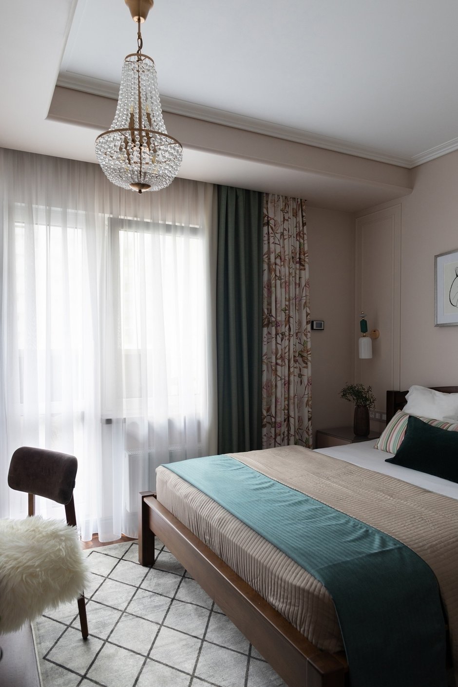 Фотография: Спальня в стиле Современный, Квартира, Проект недели, Санкт-Петербург, 4 и больше, Более 90 метров, Маргарита Леоро – фото на INMYROOM