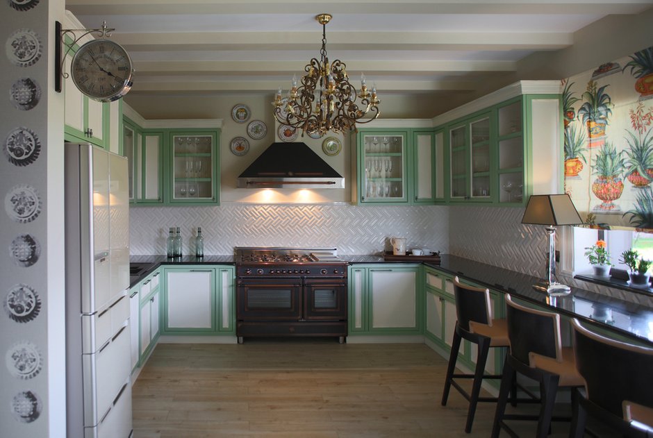 Фотография: Кухня и столовая в стиле Эклектика, Дом, Проект недели, Подмосковье – фото на INMYROOM