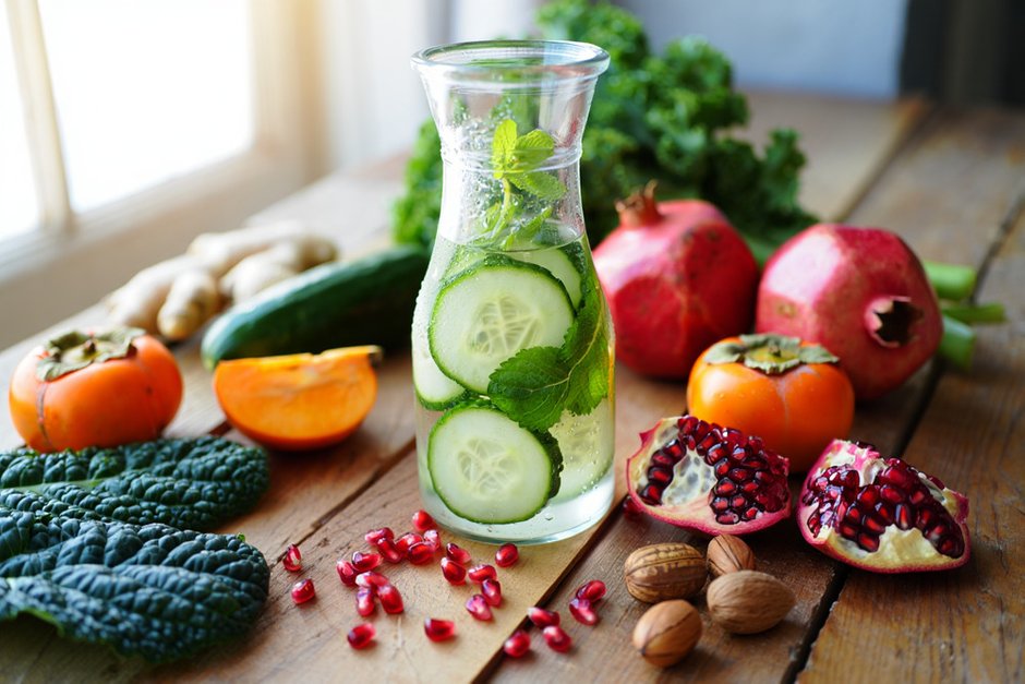 Фотография: в стиле , Еда, Детокс, Здоровье, Красота и здоровье, сон, LIFESTYLE, вода натощак, метаболизм, здоровый сон, Можно ли разогнать метаболизм, почему хороший сон важнее диеты, водной режим летом, что замедляет метаболизм, детокс-диета, как очистить организм от токсинов за 7 дней, Осенний детокс, голодание, клизмы и слабительные, клетчатка, водный режим – фото на INMYROOM