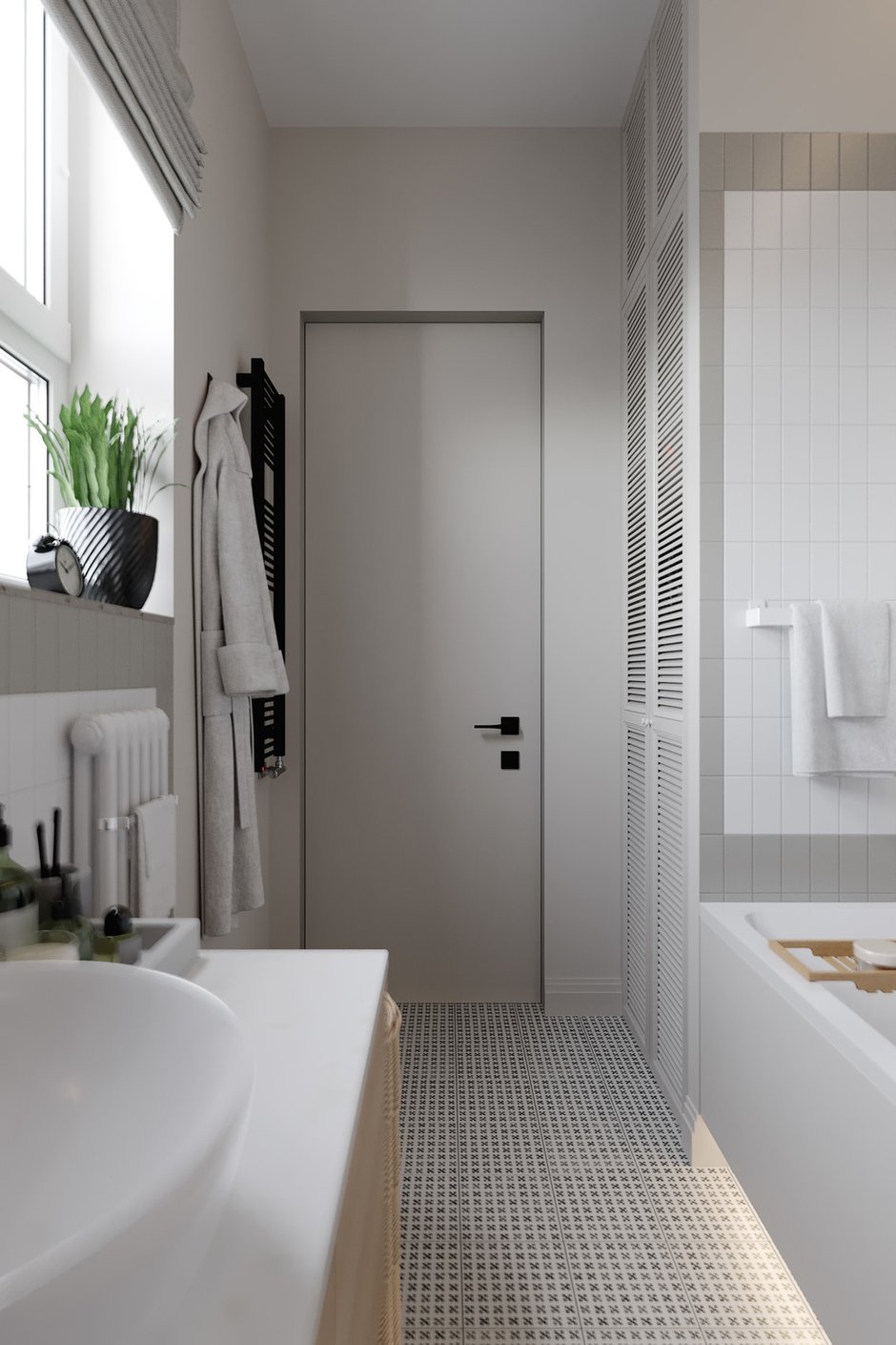 Фотография: Ванная в стиле Современный, Квартира, Проект недели, Москва, 4 и больше, Более 90 метров, Ольга Литковская – фото на INMYROOM