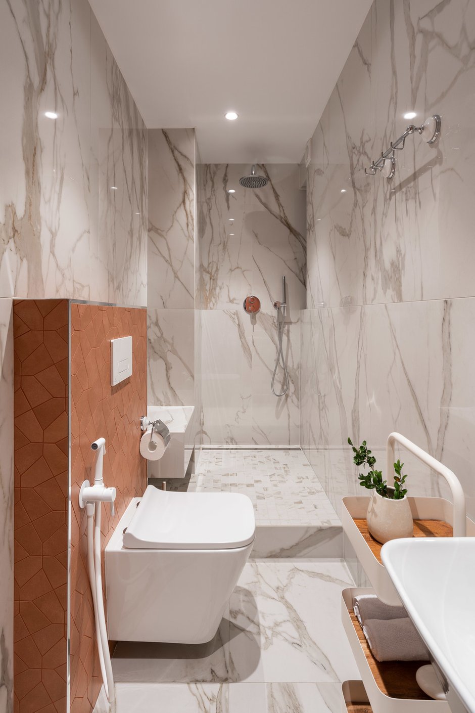 Фотография: Ванная в стиле Современный, Квартира, Проект недели, Санкт-Петербург, 3 комнаты, Более 90 метров, int2design – фото на INMYROOM