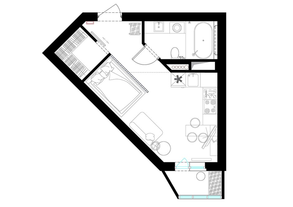 План с расстановкой мебели