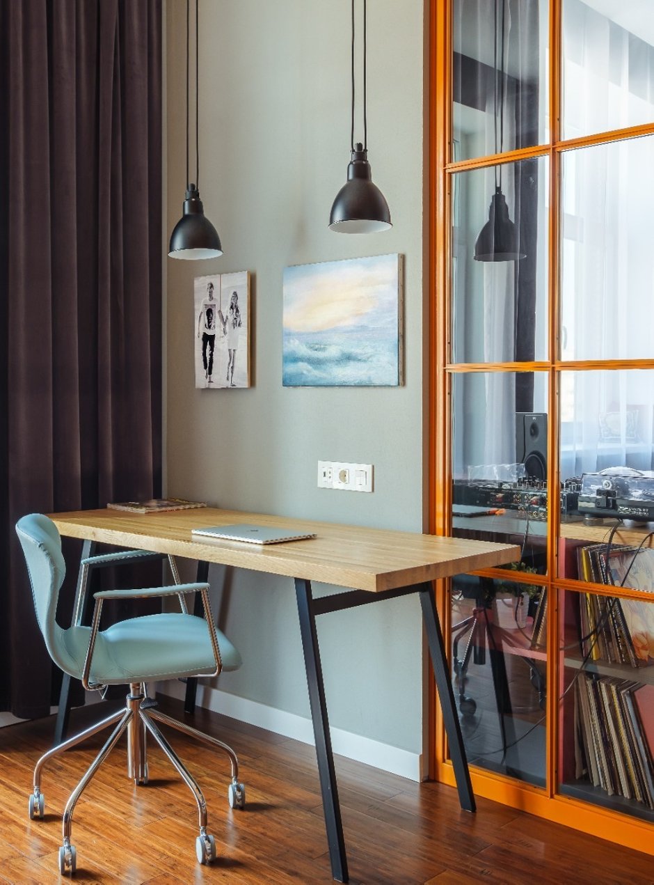 Фотография: Кабинет в стиле Современный, Квартира, Проект недели, Москва, Павел Алексеев, Сталинка, 4 и больше, Более 90 метров, Светлана Алексеева – фото на INMYROOM