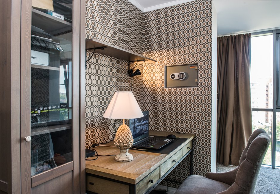 Фотография: Кабинет в стиле Прованс и Кантри, Современный, Квартира, Проект недели, Юлия Чернова, Смоленск, новостройка, Монолитный дом, 4 и больше, Более 90 метров – фото на INMYROOM