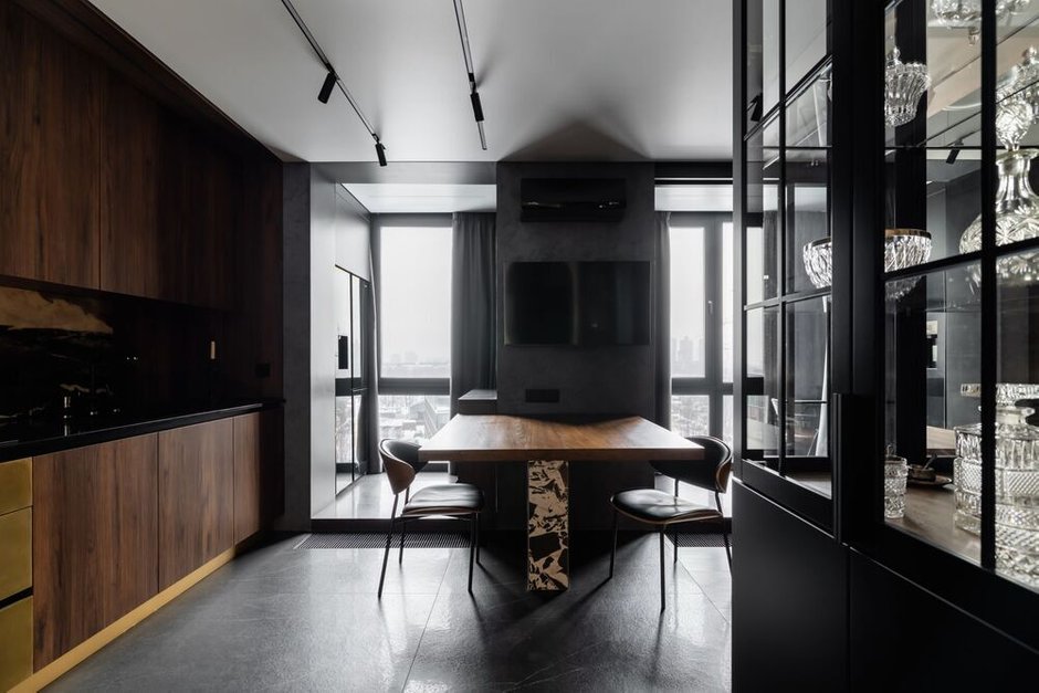 Фотография: в стиле , Малогабаритная квартира, Квартира, Проект дня, Москва, 1 комната, 40-60 метров, эклектика с элементами современного, Александр Джикаеви – фото на INMYROOM