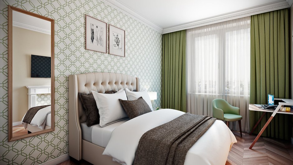 Фотография: Спальня в стиле Современный, Квартира, Проект недели, Co:Interior, сделать из однушки двушку, новостройка, ЖК «Водный», ПРЕМИЯ INMYROOM – фото на INMYROOM