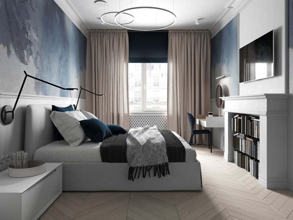 Фотография: Спальня в стиле Современный, Квартира, Проект недели, Беларусь, LOGOVO, Панельный дом, 3 комнаты, Более 90 метров, Могилев – фото на INMYROOM