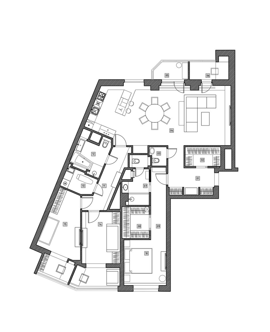 Фотография:  в стиле , Современный, Эклектика, Квартира, Проект недели, Москва, 4 и больше, Более 90 метров, Александра Останкова – фото на INMYROOM