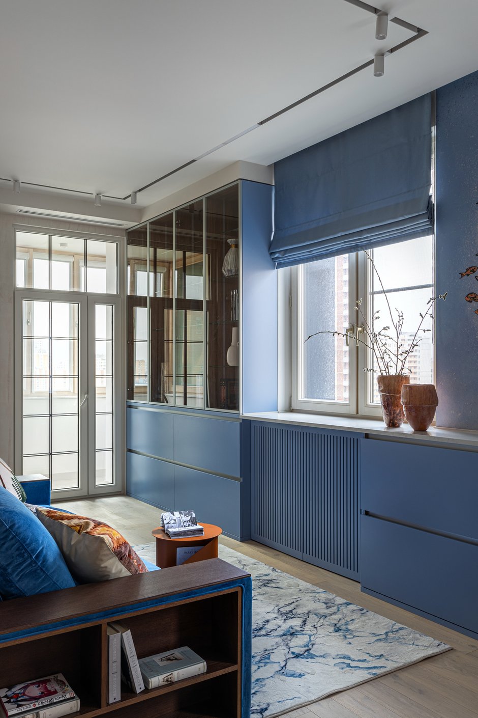 Фотография: Гостиная в стиле Современный, Квартира, Проект недели, Москва, «Уютная квартира», 2 комнаты, 40-60 метров – фото на INMYROOM