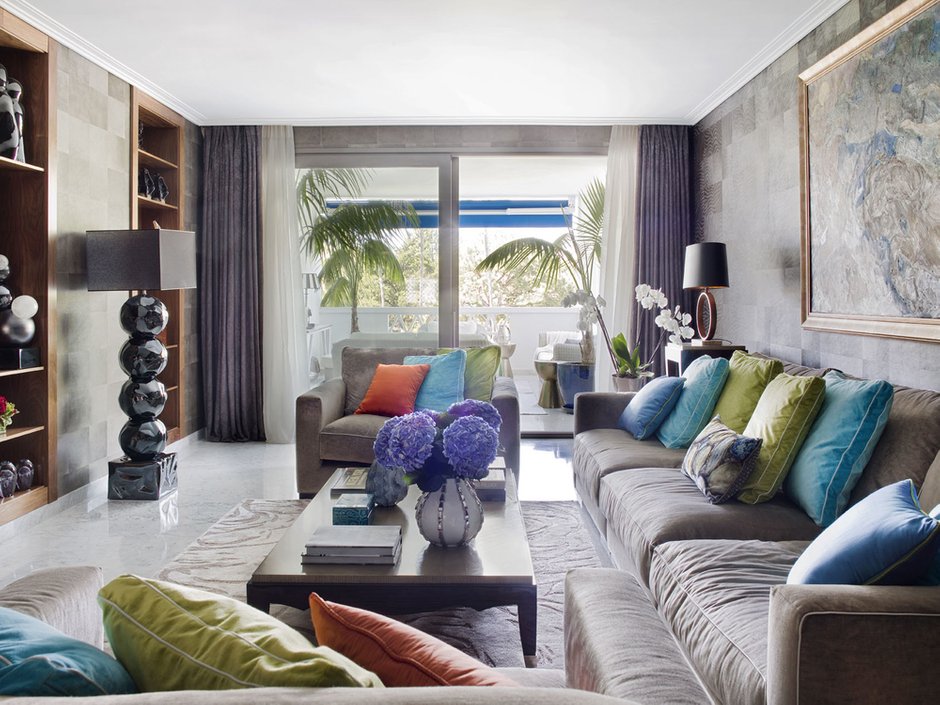 Фотография: Гостиная в стиле Современный, Классический, Квартира, Испания, Проект недели, Монолитный дом, 4 и больше, Более 90 метров, Татьяна Горшкова, #эксклюзивныепроекты – фото на INMYROOM