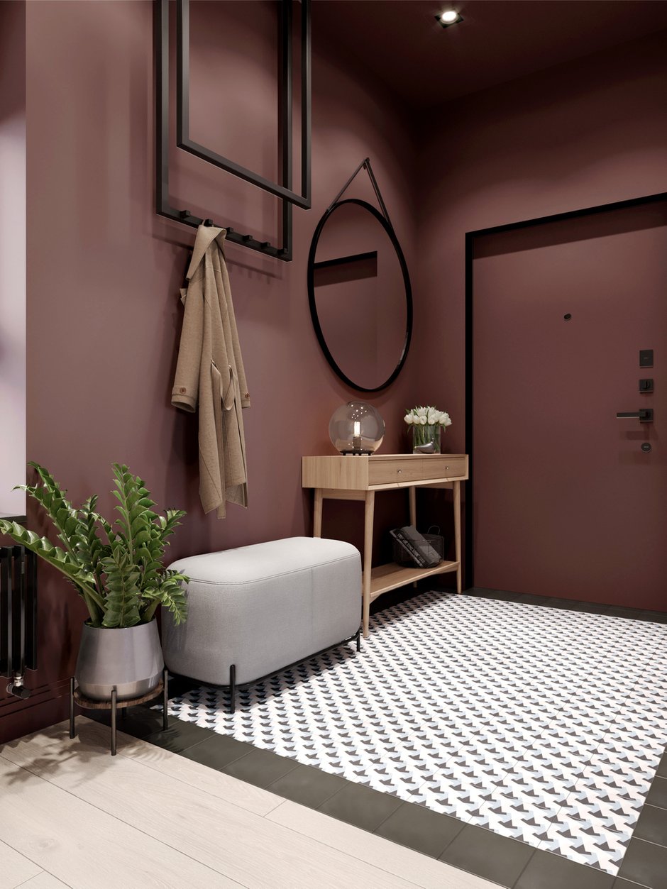 Фотография: Прихожая в стиле Современный, Квартира, Проект недели, Москва, 4 и больше, Более 90 метров, Ольга Литковская – фото на INMYROOM