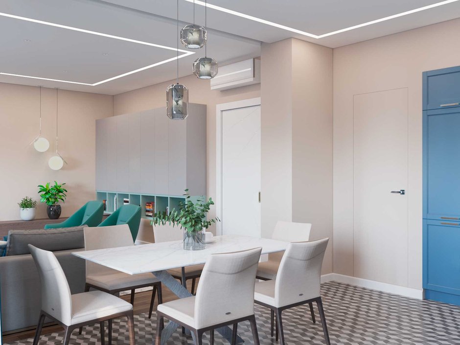 Фотография: Кухня и столовая в стиле Современный, Квартира, Проект недели, Москва, Монолитный дом, 4 и больше, Более 90 метров, ЖК Ленинский – фото на INMYROOM