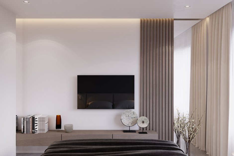 Фотография: Спальня в стиле Современный, Дом, Проект недели, Подмосковье, Дом и дача, Более 90 метров, Архитектурное бюро Шамсудина Керимова – фото на INMYROOM