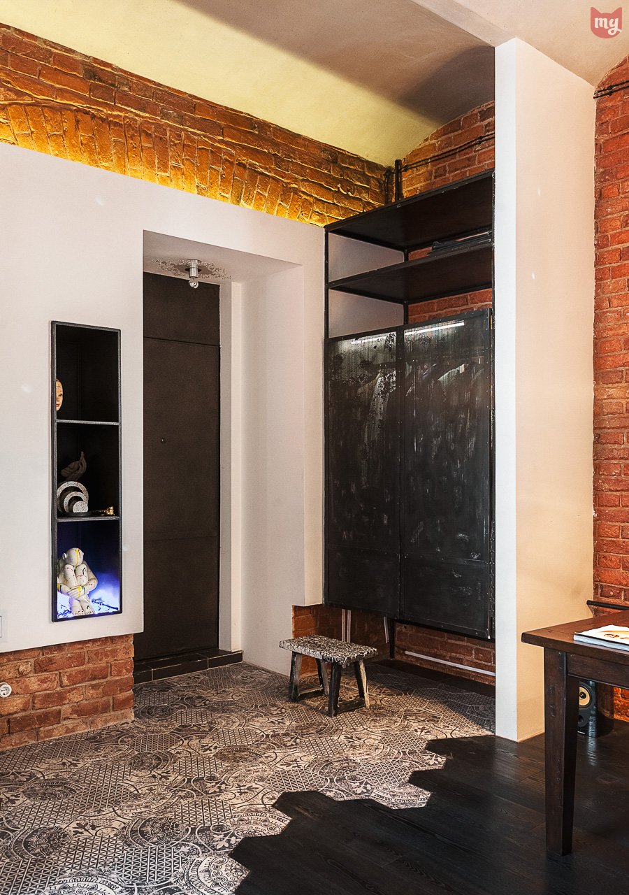 Фотография: Прихожая в стиле Лофт, Эклектика, Квартира, Проект недели, Москва, Герой InMyRoom, Ксения Стрекоза – фото на INMYROOM