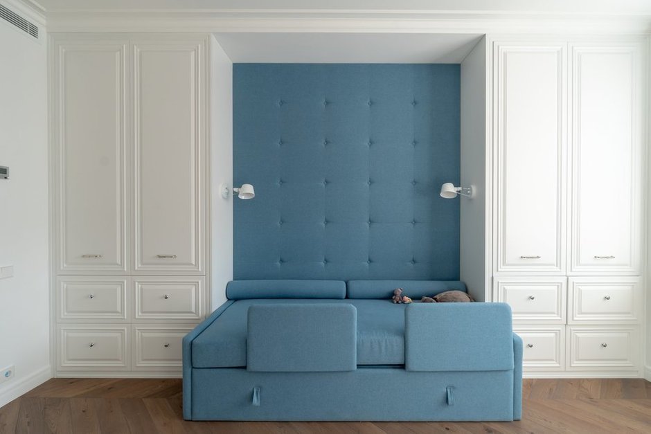 Фотография: Детская в стиле Современный, Классический, Квартира, Белый, Проект дня, Москва, Бежевый, 3 комнаты, Более 90 метров, Кристина Изотова – фото на INMYROOM