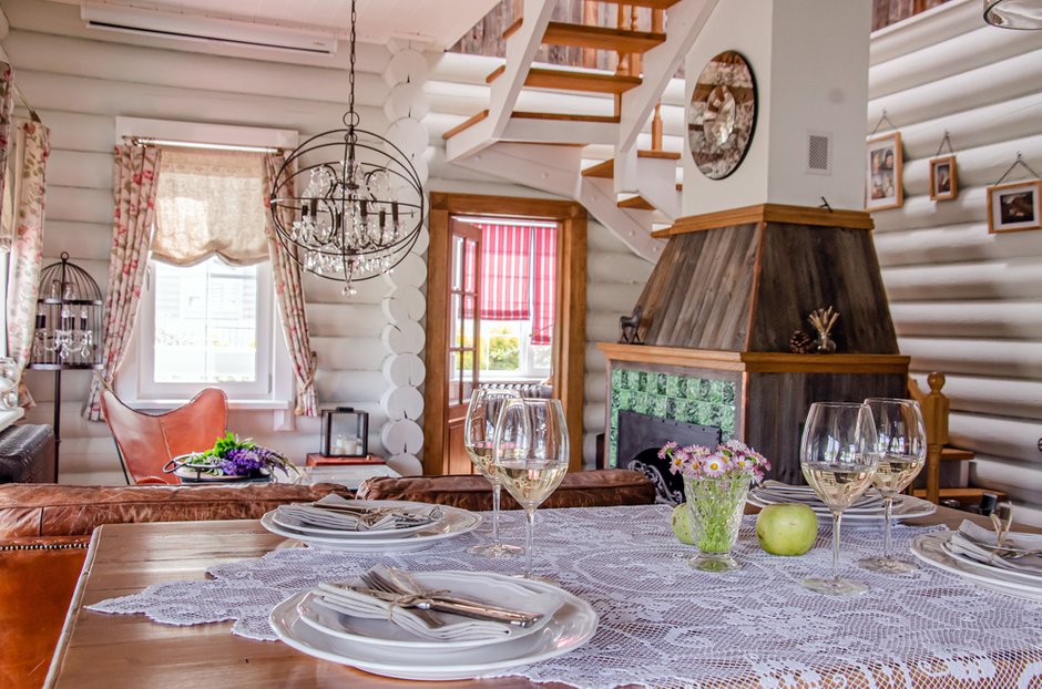 Фотография: Кухня и столовая в стиле Прованс и Кантри, Эклектика, Дом, Проект недели, Дом и дача, Московская область, 4 и больше, Более 90 метров, Ирина Осипова – фото на INMYROOM