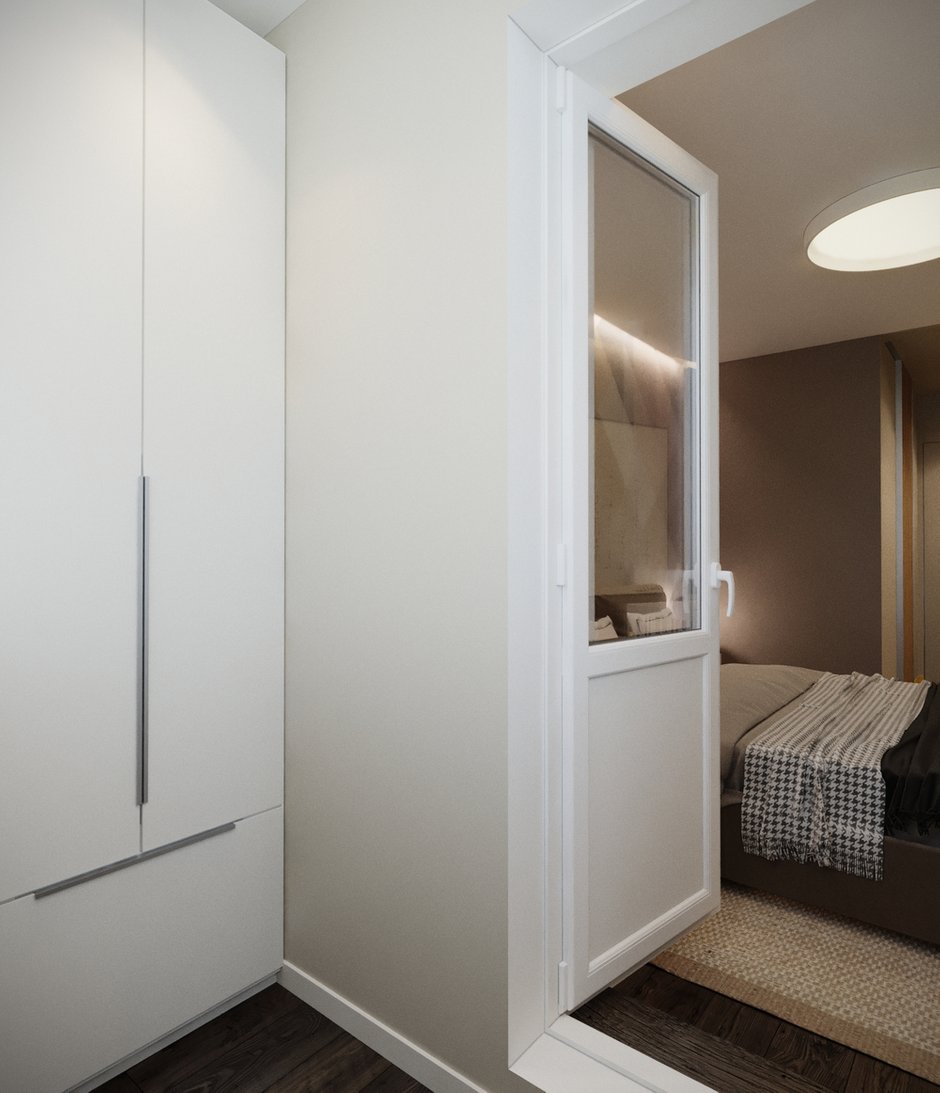 Фотография: Прихожая в стиле Минимализм, Современный, Квартира, Проект недели, Москва, Эко, Панельный дом, 3 комнаты, 60-90 метров, Владислав Седов, LINES – фото на INMYROOM