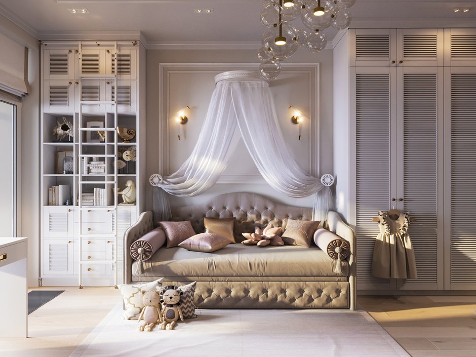 Фотография: Детская в стиле Классический, Современный, Квартира, Проект недели, Санкт-Петербург, 4 и больше, Более 90 метров, Монолитно-кирпичный, Яна Грошева, Диана Бганова, ПРЕМИЯ INMYROOM – фото на INMYROOM