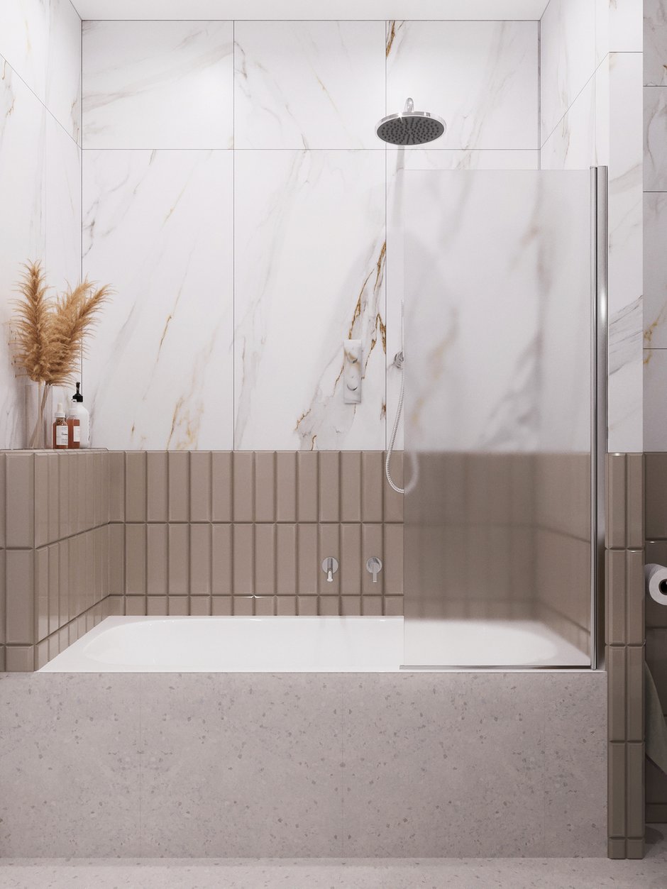 Фотография: Ванная в стиле Современный, Прихожая, Квартира, Проект недели, Москва, 4 и больше, 60-90 метров – фото на INMYROOM