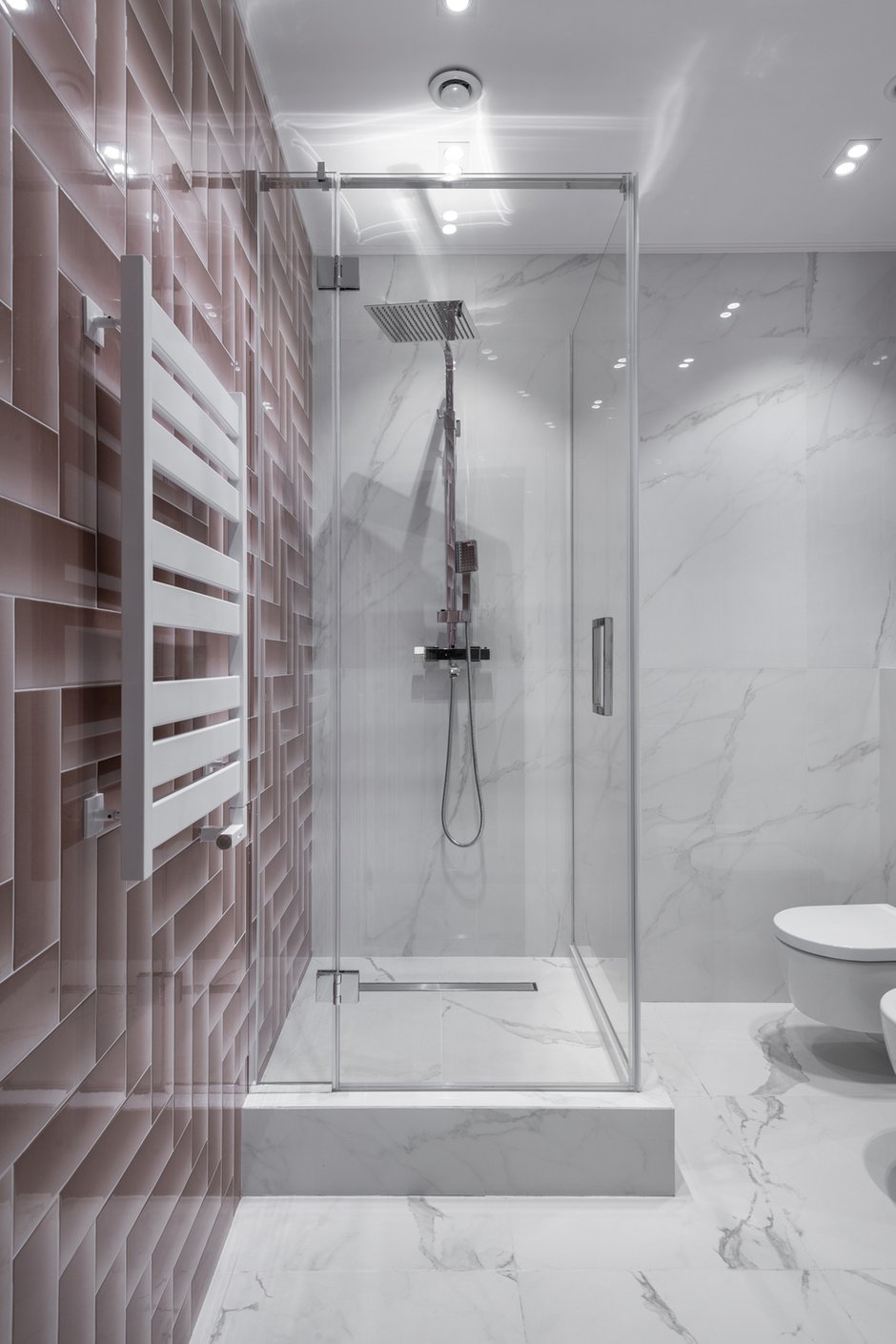 Фотография: Ванная в стиле Современный, Прованс и Кантри, Квартира, Проект недели, Москва, 3 комнаты, Более 90 метров, Sella Interior and Design, Светлана Цисвилер – фото на INMYROOM