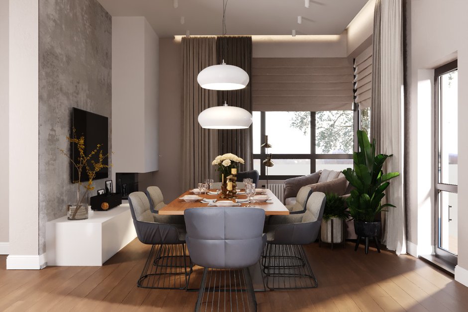 Фотография: Кухня и столовая в стиле Современный, Скандинавский, Дом, Проект дня, Дача, Дом и дача, Ленинградская область, 4 и больше, Более 90 метров, FoRRoom's – фото на INMYROOM