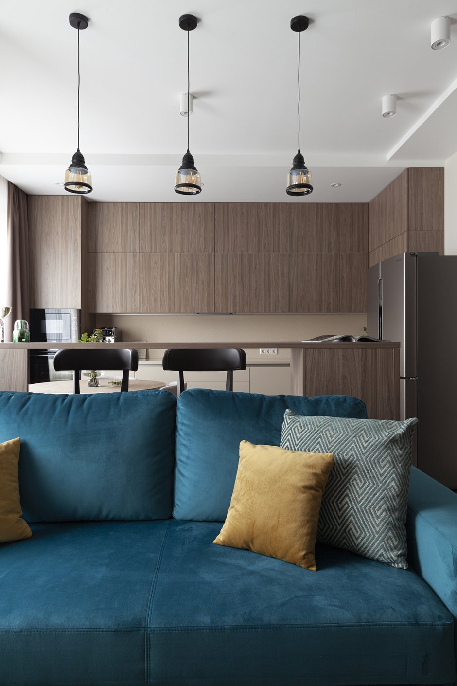 Фотография: Кухня и столовая в стиле Современный, Квартира, Проект недели, Москва, 2 комнаты, 60-90 метров, Мария Ничипоренко – фото на INMYROOM