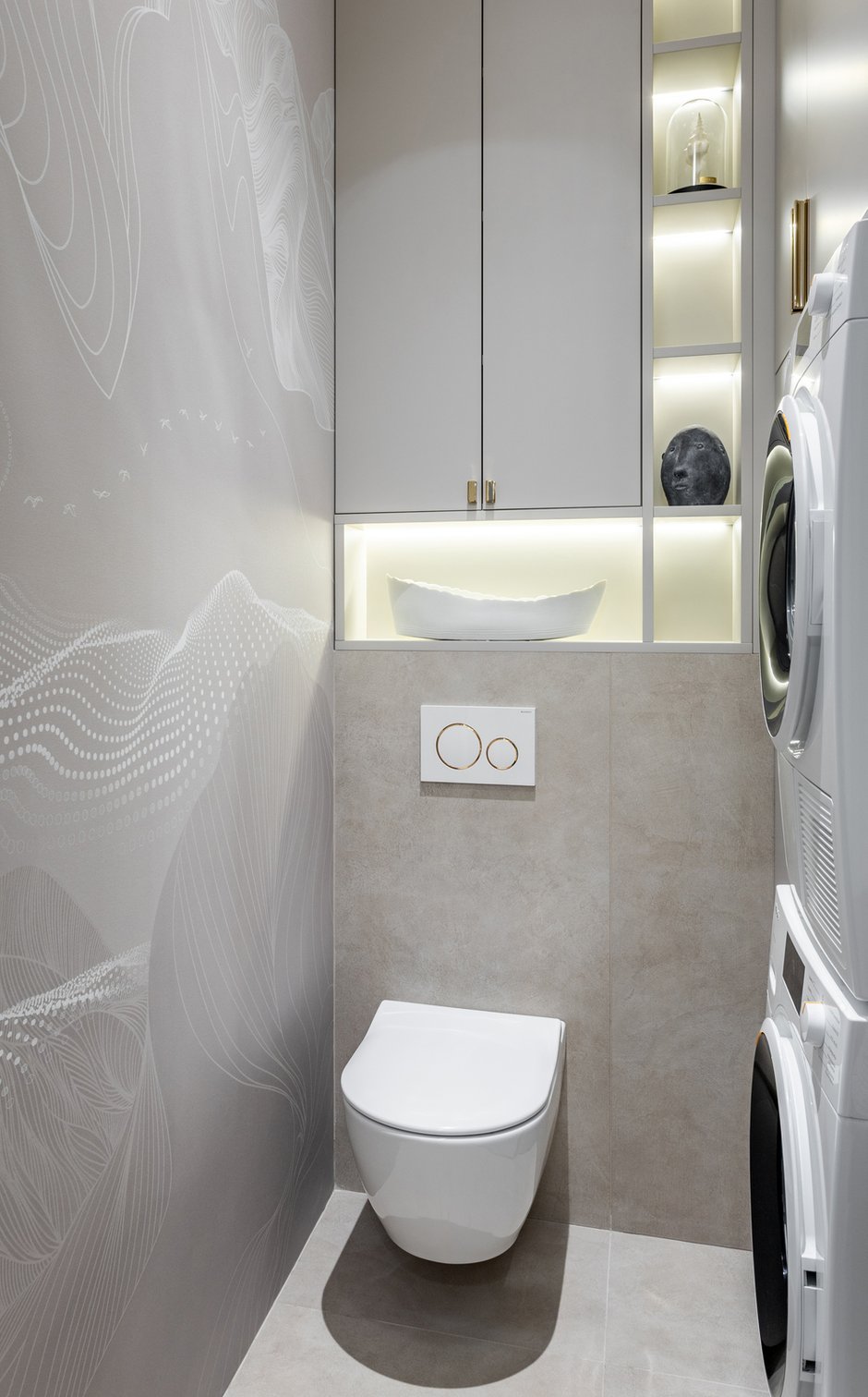 Фотография: Ванная в стиле Современный, Квартира, Проект дня, Москва, 4 и больше, Более 90 метров, Виктория Колесникова – фото на INMYROOM