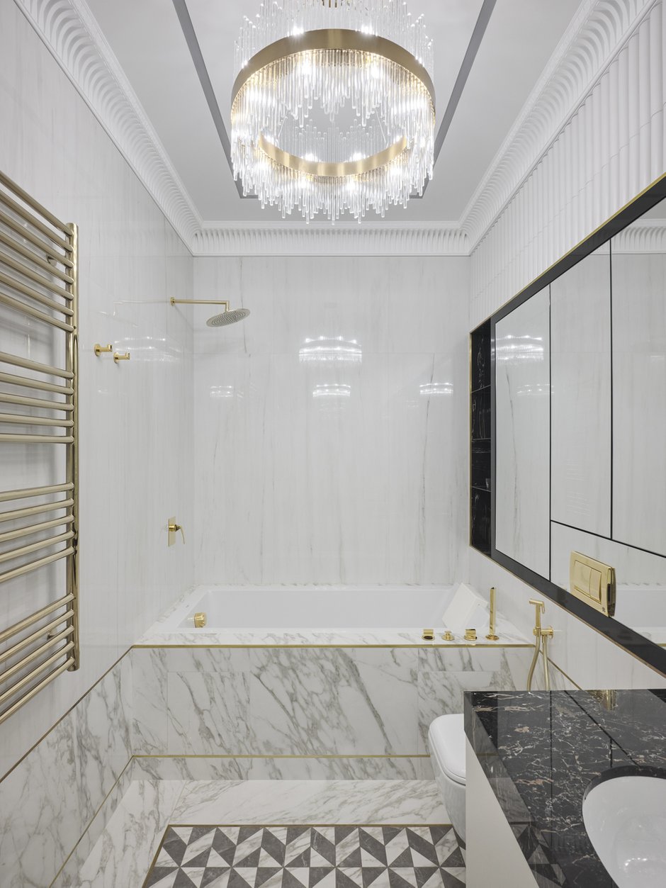 Фотография: Ванная в стиле Классический, Современный, Квартира, Проект недели, Санкт-Петербург, 2 комнаты, Более 90 метров, Сергей Клочков – фото на INMYROOM