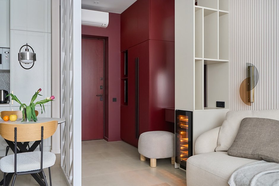 Фотография:  в стиле , Квартира, Проект дня, Москва, 1 комната, 40-60 метров, минимализм, современный, Мария Куймазова – фото на INMYROOM