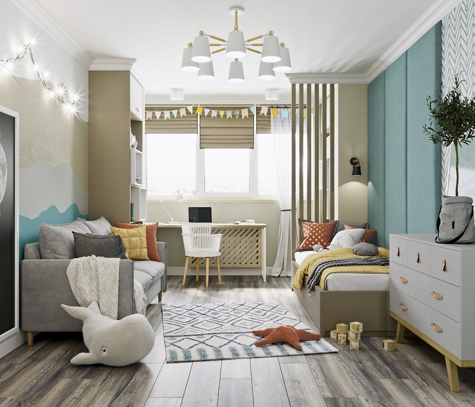 Фотография: Детская в стиле Современный, Квартира, Проект недели, Новосибирск, студия Mango, Монолитный дом, 3 комнаты, Более 90 метров – фото на INMYROOM