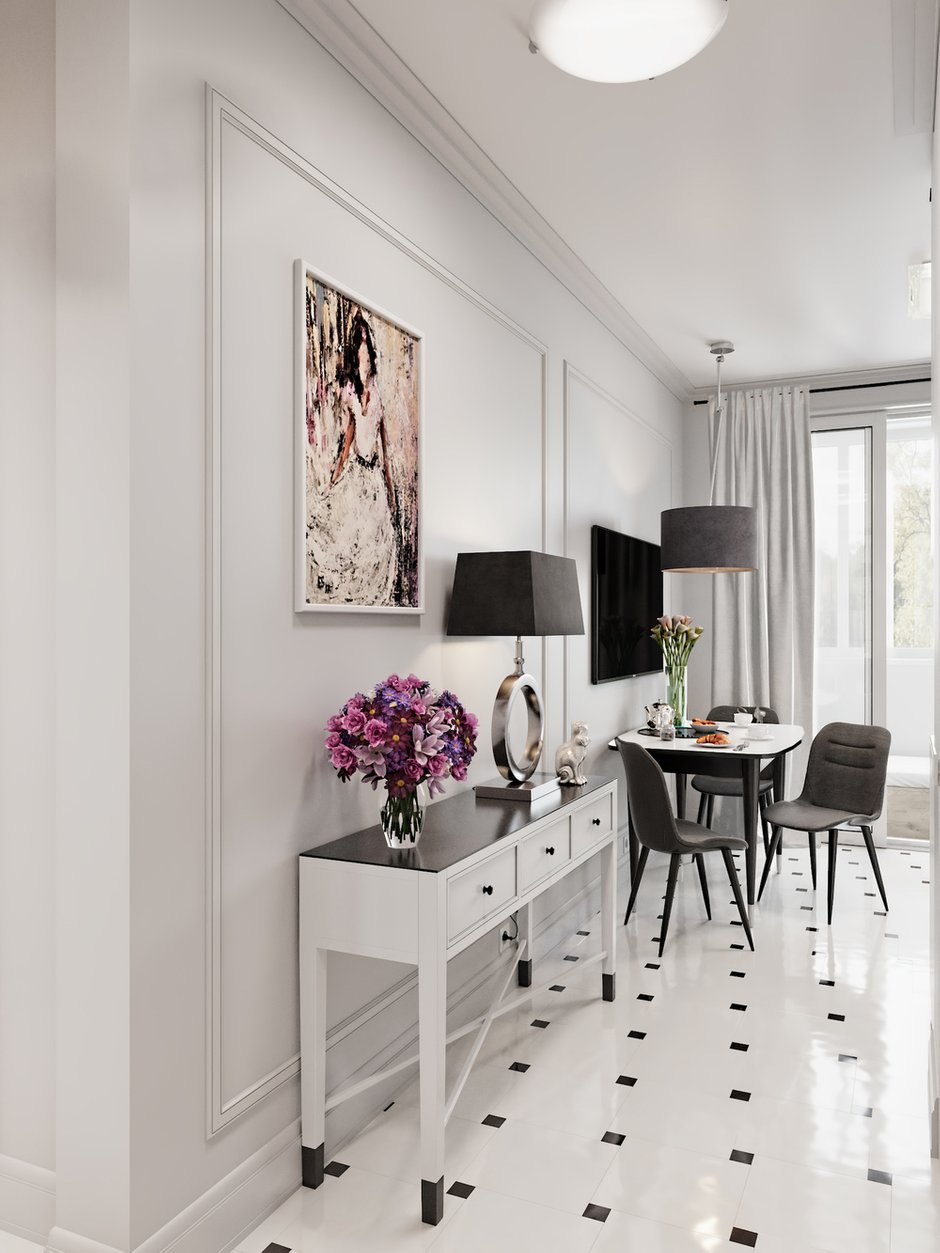 Фотография: Кухня и столовая в стиле Классический, Современный, Квартира, Проект недели, Даша Ухлинова, Зеленоград, ГМС-1, 2 комнаты, 40-60 метров – фото на INMYROOM