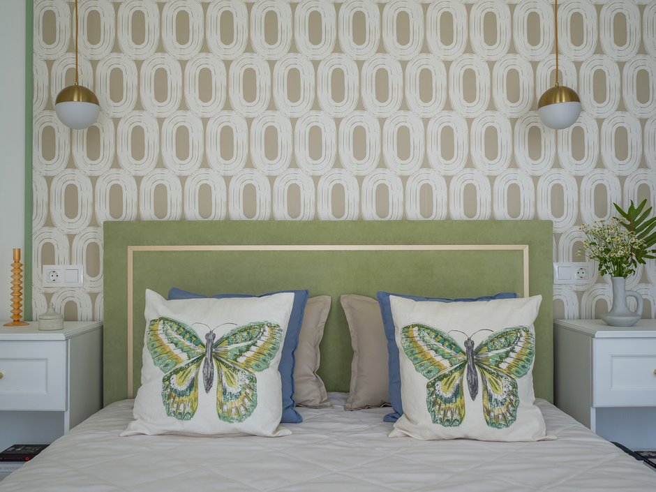 Фотография: Спальня в стиле Современный, Классический, Квартира, Проект недели, Москва, 3 комнаты, 60-90 метров, Bilbao Design, Светлана Конькова, Екатерина Малиновская – фото на INMYROOM