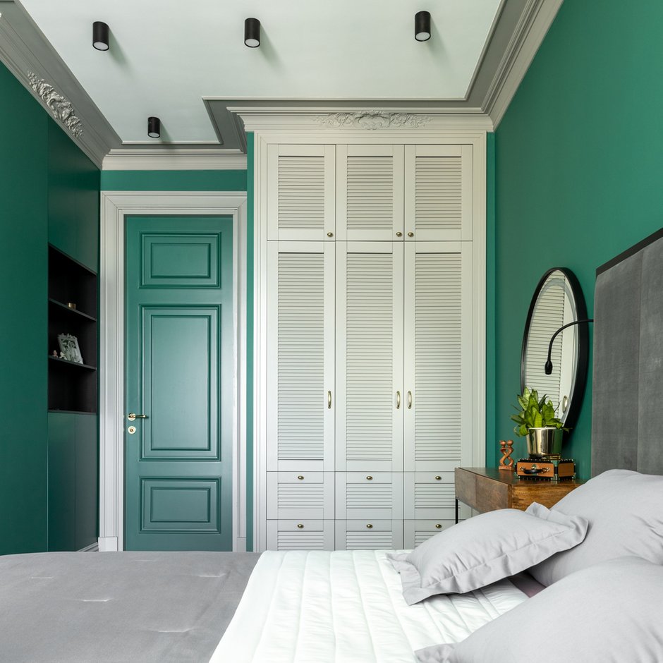 Фотография: Спальня в стиле Современный, Эклектика, Квартира, Проект недели, 3 комнаты, Более 90 метров, AK Studio, Нур-султан – фото на INMYROOM